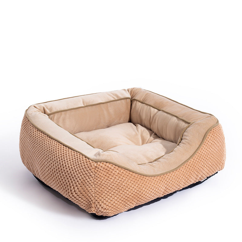 CozyNest Calming Bed - Anti-Anxiety Plush Pet Bed for Dogs & Cats