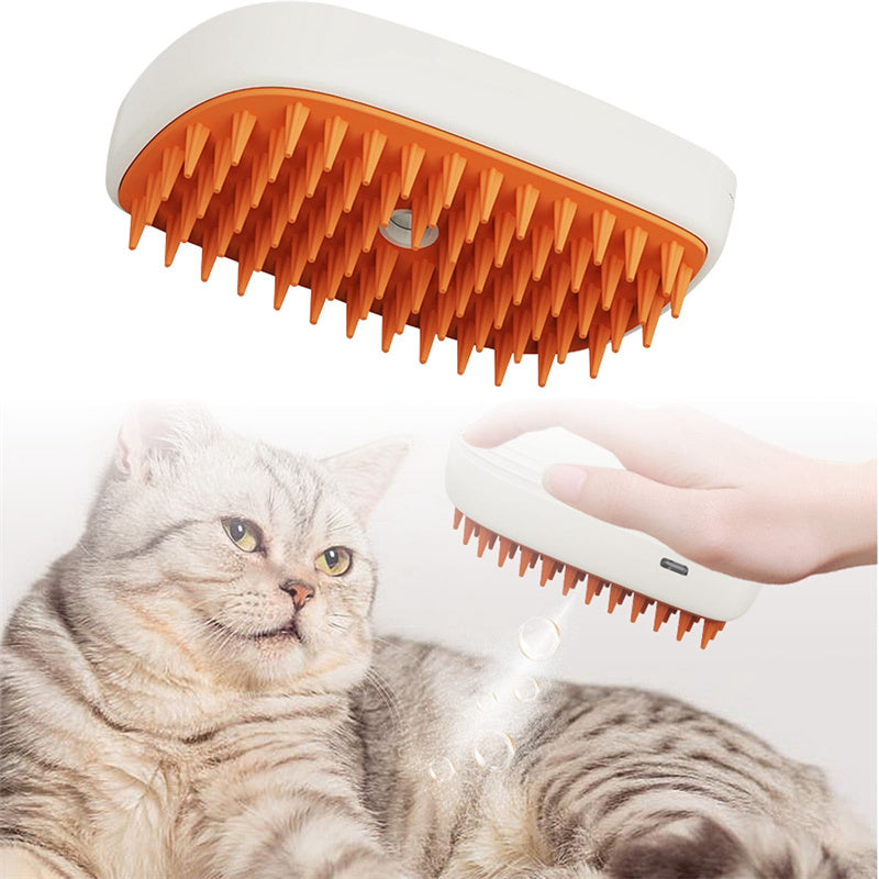 SteamGroom Pro - USB Rechargeable Steam Brush for Pet Grooming