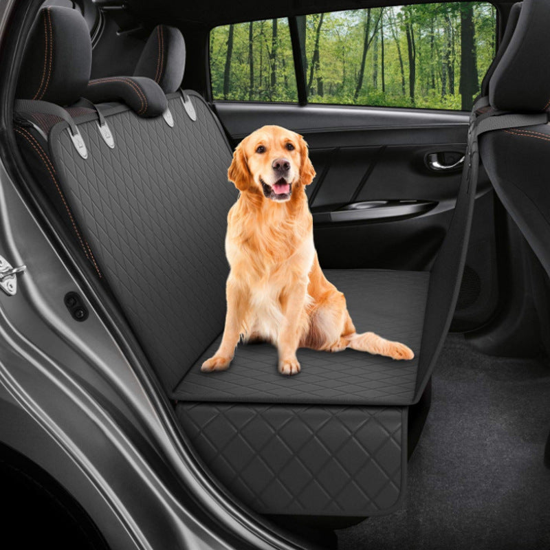 CarGuard Pro Pet Seat Cover - Waterproof Hammock Protector with Mesh Window