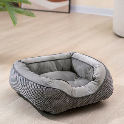 CozyNest Calming Bed - Anti-Anxiety Plush Pet Bed for Dogs & Cats