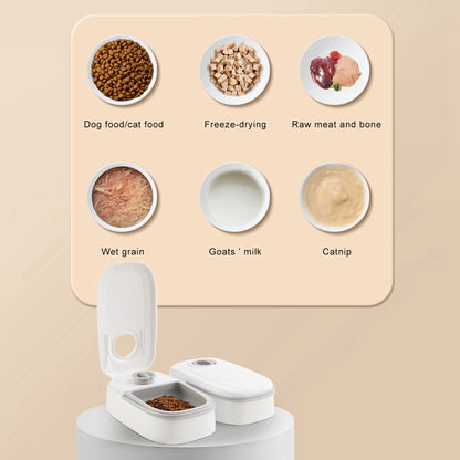 GravityFeed Dual Bowl Station - Automatic Pet Feeder & Water Dispenser