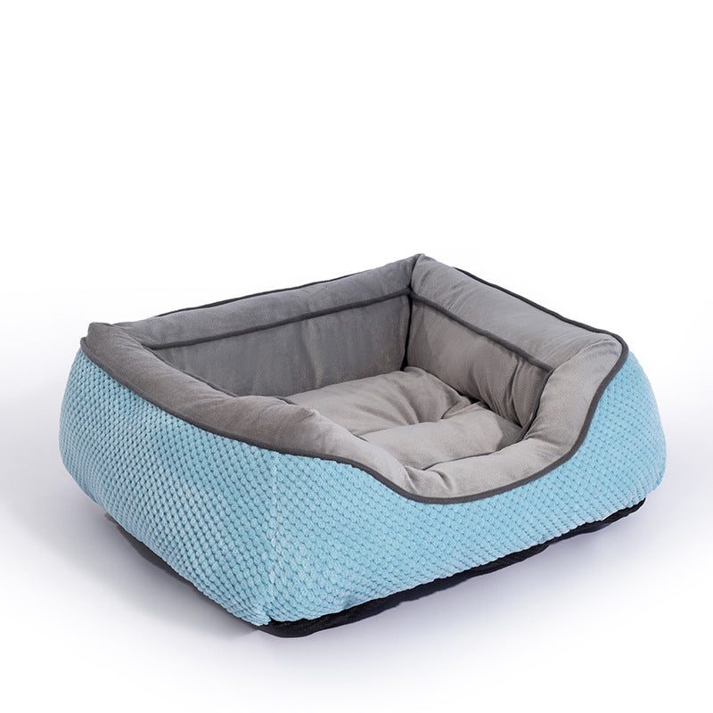 CozyNest Calming Bed - Anti-Anxiety Plush Pet Bed for Dogs & Cats