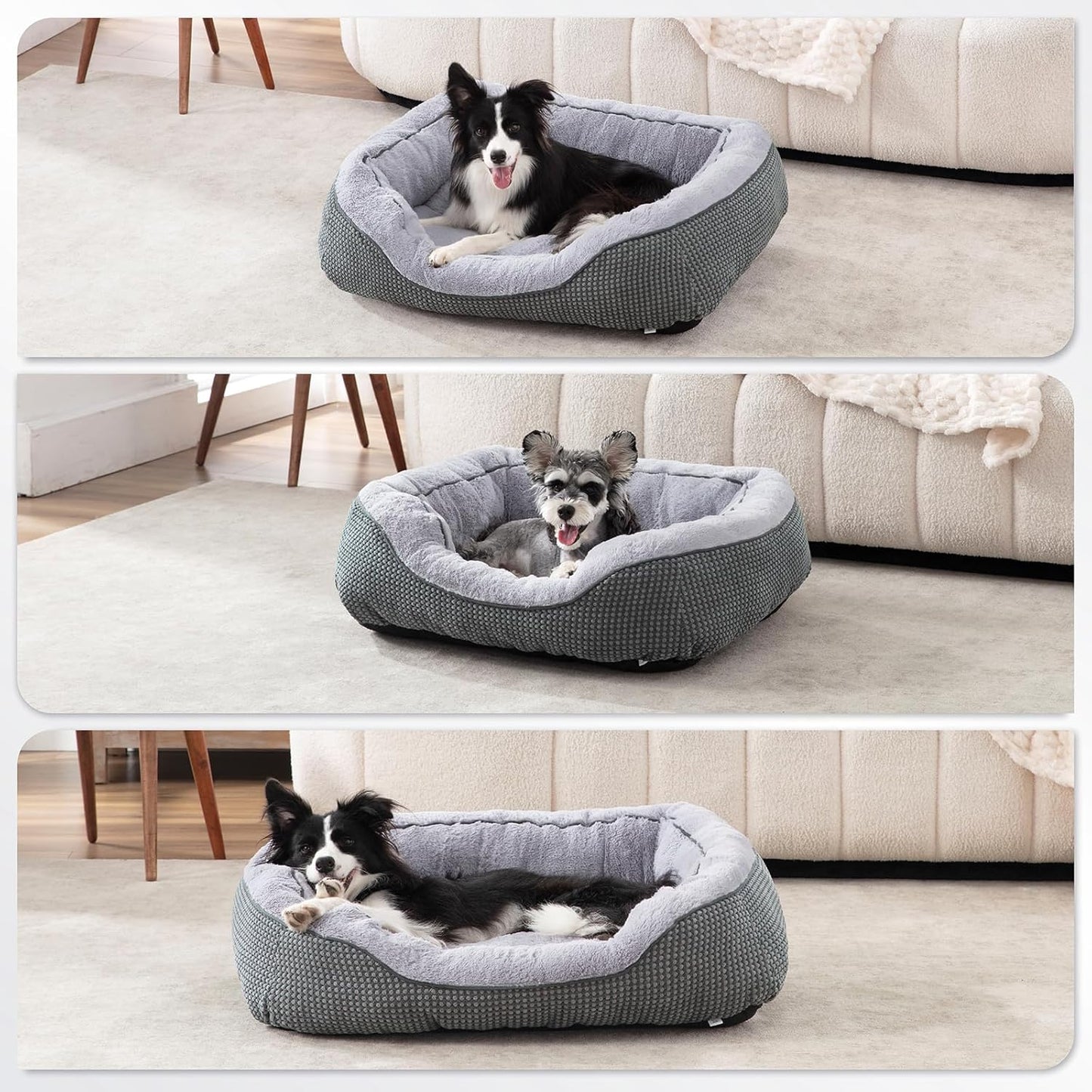CozyNest Calming Bed - Anti-Anxiety Plush Pet Bed for Dogs & Cats