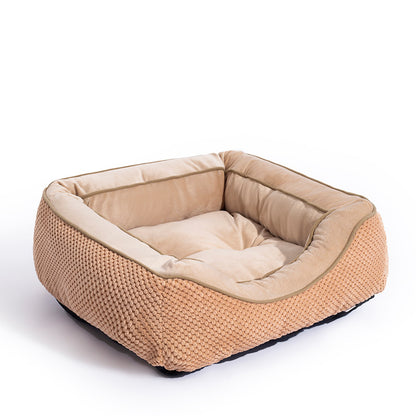 CozyNest Calming Bed - Anti-Anxiety Plush Pet Bed for Dogs & Cats