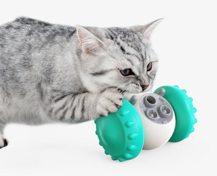 TumbleTreat Wobble Feeder - Interactive Slow Feed Puzzle Toy for Pets