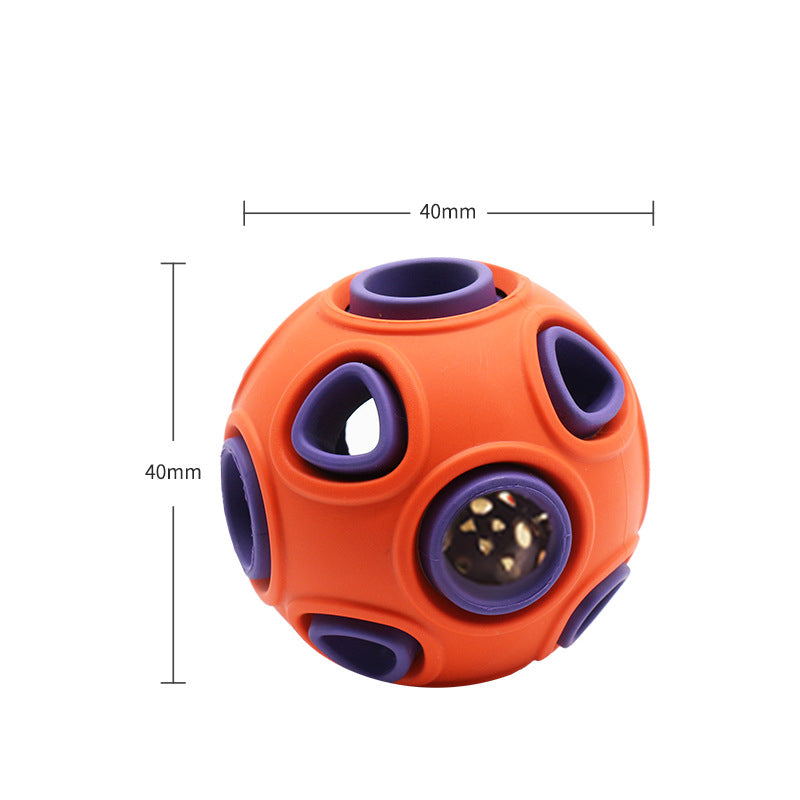 GlowBounce LED Ball - Light-Up Squeaky Toy for Dogs