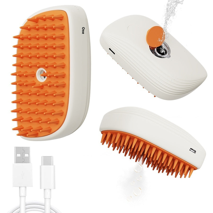 SteamGroom Pro - USB Rechargeable Steam Brush for Pet Grooming