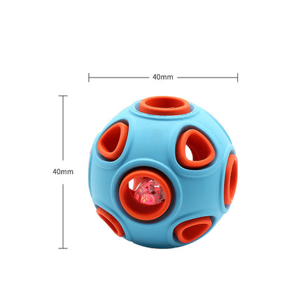 GlowBounce LED Ball - Light-Up Squeaky Toy for Dogs
