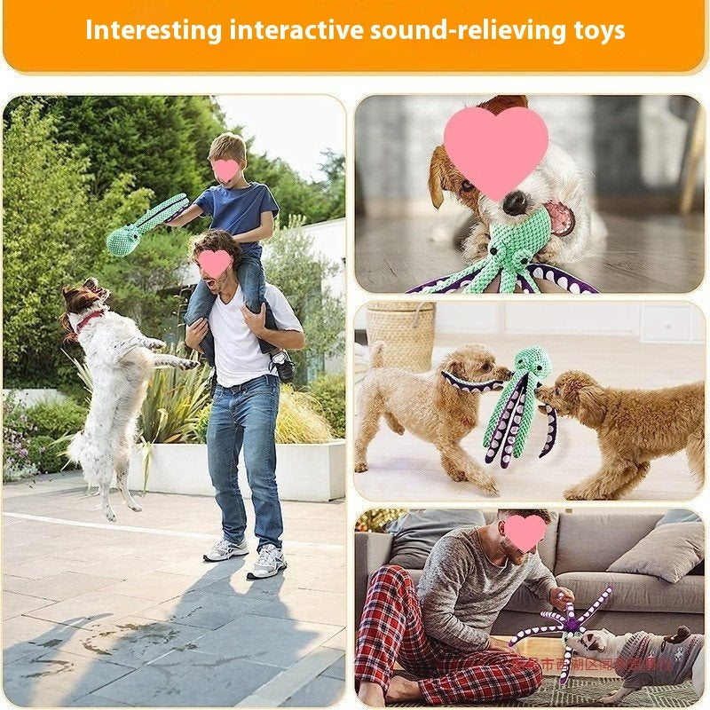 SquishSound Plush Squeaker - Interactive Soft Toy for Dogs & Cats