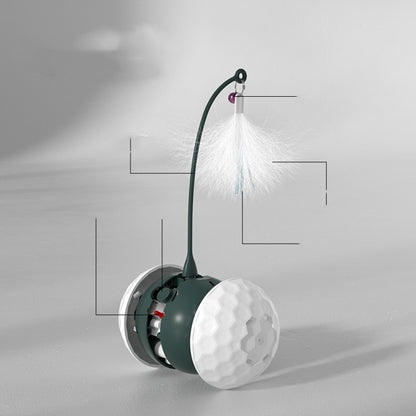 AutoPlay Smart Cat Teaser - Interactive Electric Feather Toy