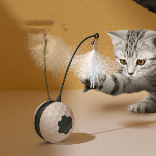 AutoPlay Smart Cat Teaser - Interactive Electric Feather Toy