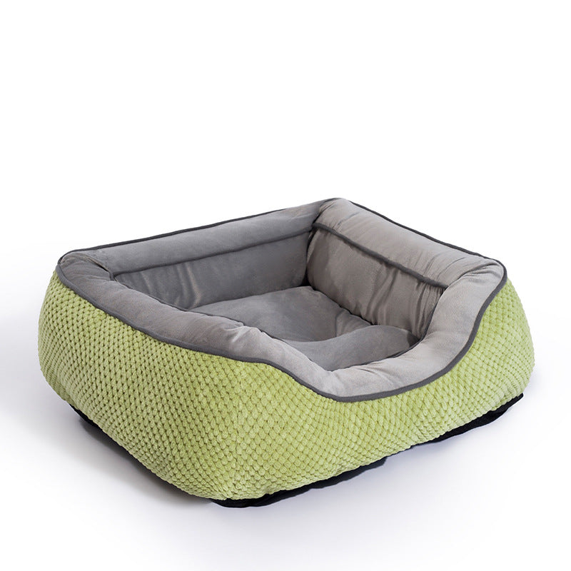 CozyNest Calming Bed - Anti-Anxiety Plush Pet Bed for Dogs & Cats