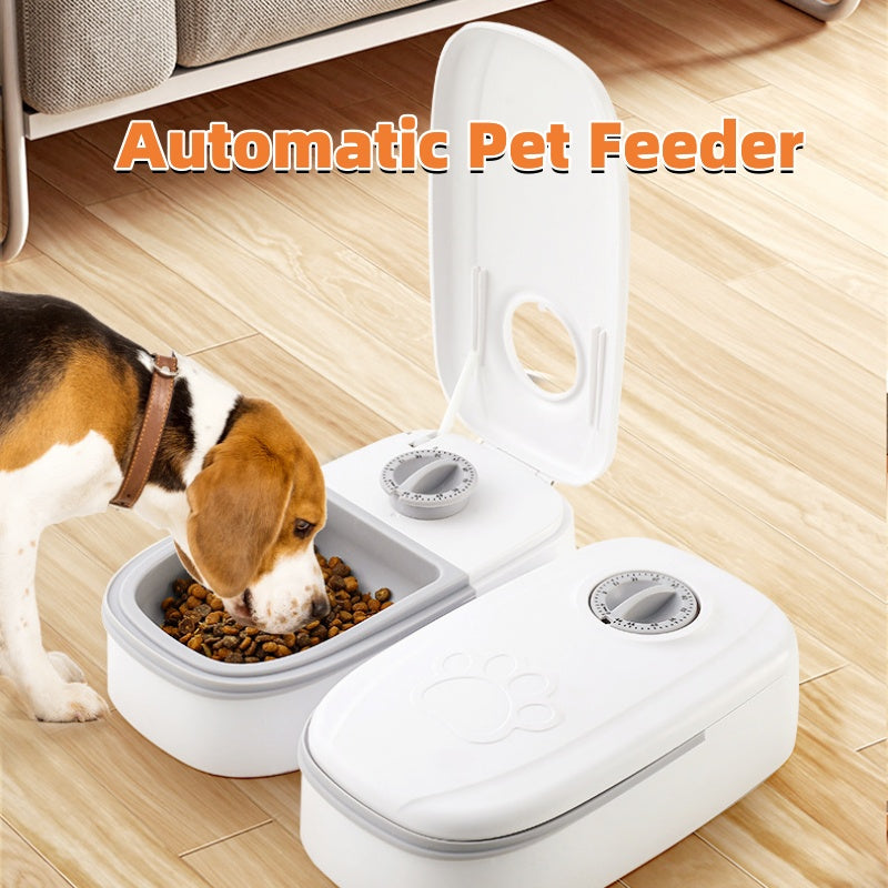GravityFeed Dual Bowl Station - Automatic Pet Feeder & Water Dispenser