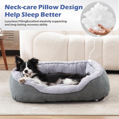 CozyNest Calming Bed - Anti-Anxiety Plush Pet Bed for Dogs & Cats