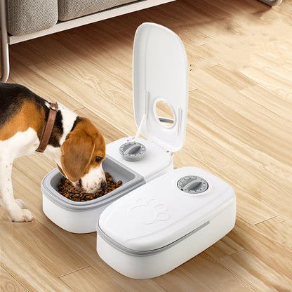 GravityFeed Dual Bowl Station - Automatic Pet Feeder & Water Dispenser